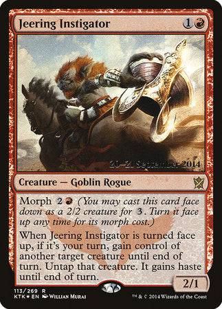 Jeering Instigator [Khans of Tarkir Promos] - Destination Retro