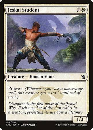 Jeskai Student [Khans of Tarkir] - Destination Retro