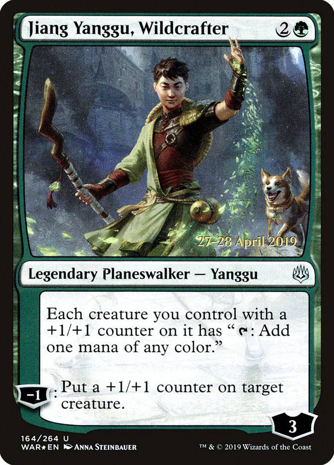 Jiang Yanggu, Wildcrafter  [War of the Spark Prerelease Promos] - Destination Retro