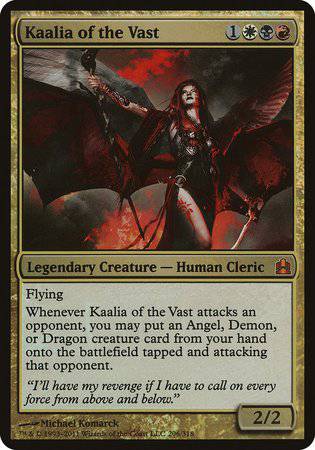 Kaalia of the Vast (Oversized) [Commander 2011 Oversized] - Destination Retro