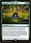 Kamahl's Druidic Vow [Dominaria Promos] - Destination Retro