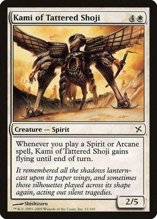 Kami of Tattered Shoji [Betrayers of Kamigawa] - Destination Retro