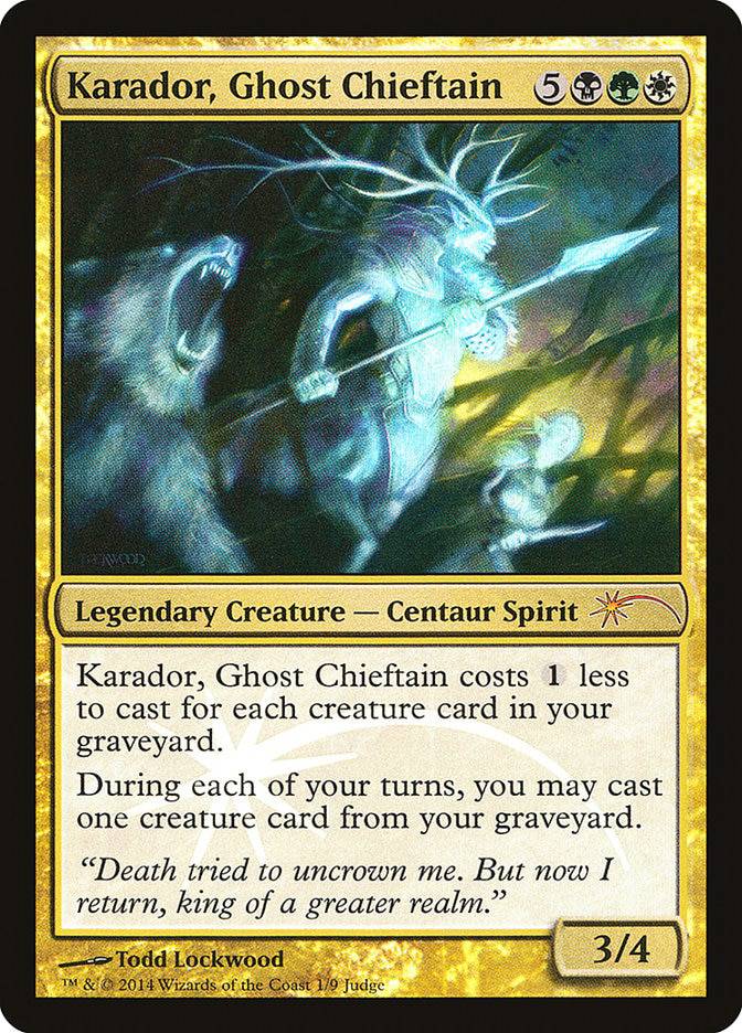 Karador, Ghost Chieftain [Judge Gift Cards 2014] - Destination Retro