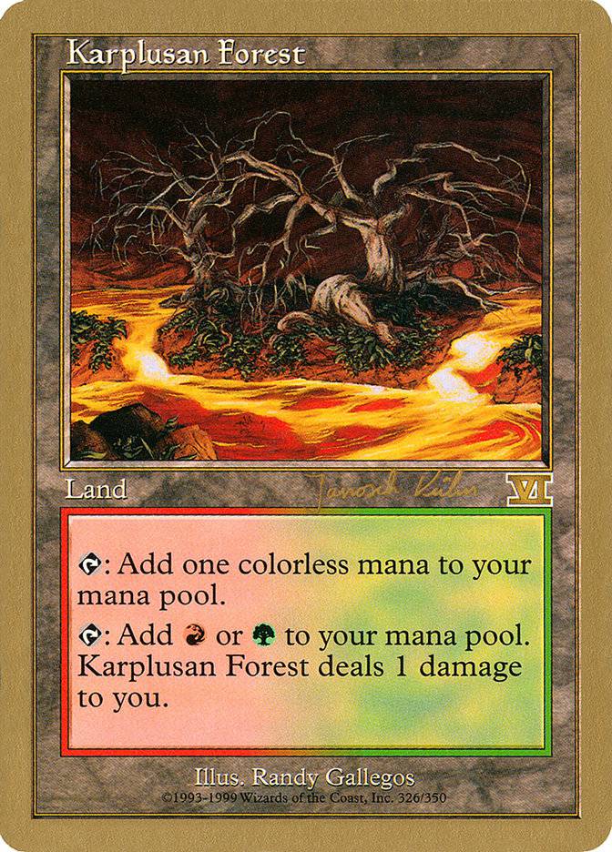 Karplusan Forest (Janosch Kuhn) [World Championship Decks 2000] - Destination Retro