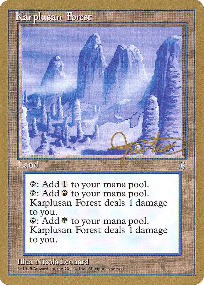 Karplusan Forest (Mark Justice) [Pro Tour Collector Set] - Destination Retro