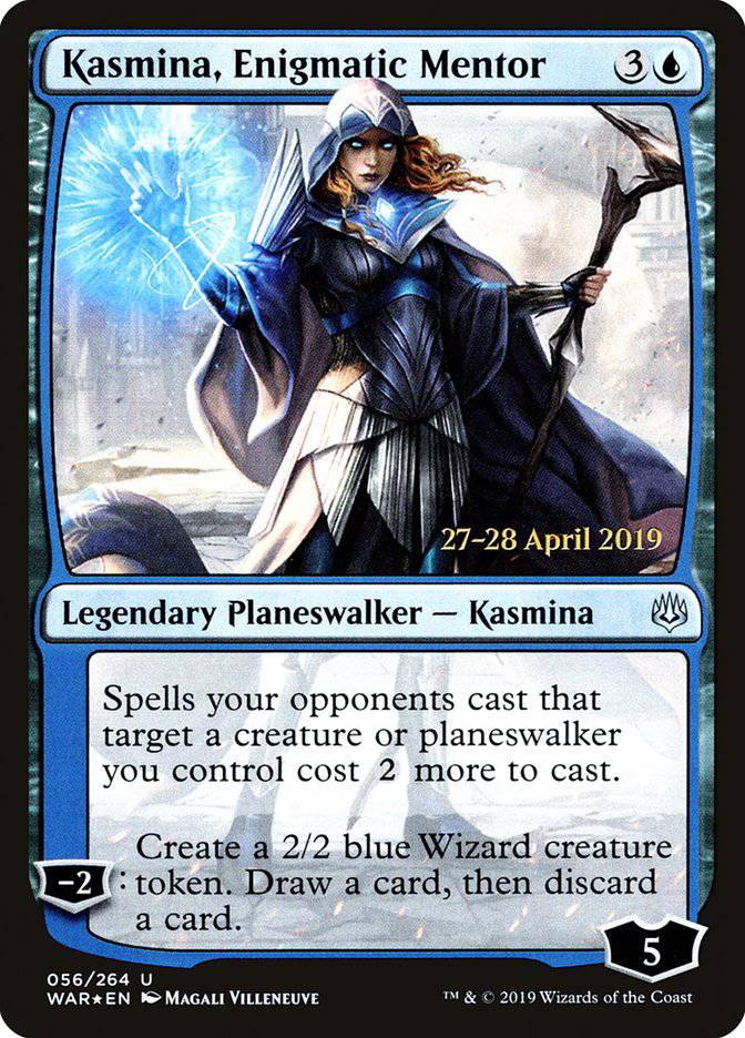 Kasmina, Enigmatic Mentor  [War of the Spark Prerelease Promos] - Destination Retro