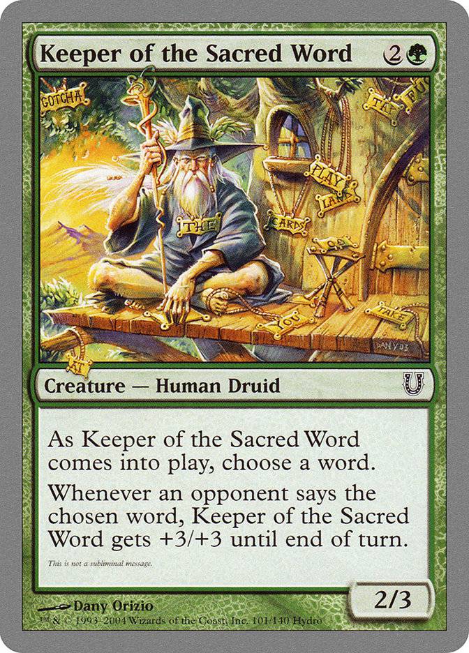 Keeper of the Sacred Word [Unhinged] - Destination Retro
