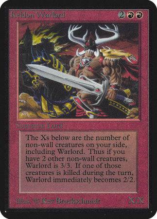 Keldon Warlord [Limited Edition Alpha] - Destination Retro