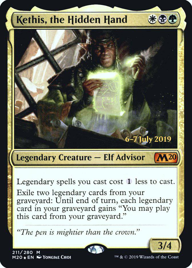 Kethis, the Hidden Hand  [Core Set 2020 Prerelease Promos] - Destination Retro