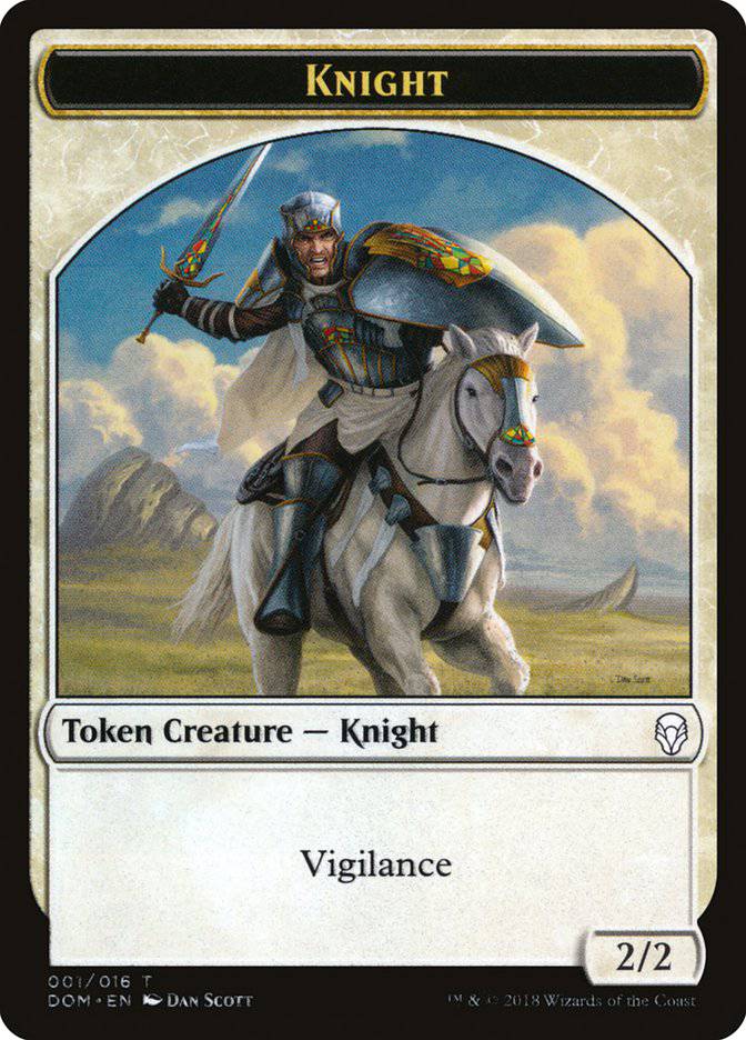 Knight (001/016) [Dominaria Tokens] - Destination Retro