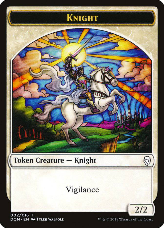 Knight (002/016) [Dominaria Tokens] - Destination Retro