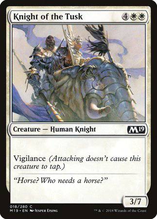 Knight of the Tusk [Core Set 2019] - Destination Retro