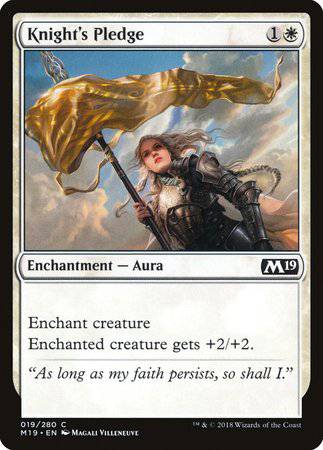Knight's Pledge [Core Set 2019] - Destination Retro