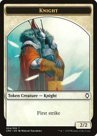 Knight Token [Commander Anthology Volume II Tokens] - Destination Retro