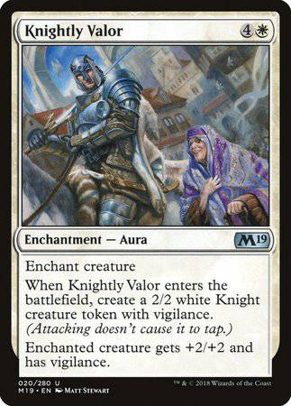 Knightly Valor [Core Set 2019] - Destination Retro