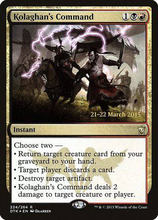 Kolaghan's Command [Dragons of Tarkir Promos] - Destination Retro