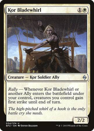 Kor Bladewhirl [Battle for Zendikar] - Destination Retro
