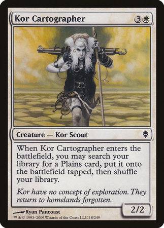 Kor Cartographer [Zendikar] - Destination Retro