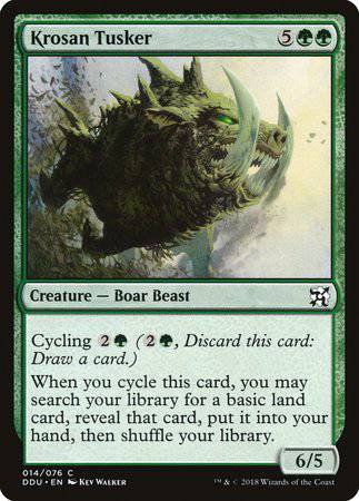 Krosan Tusker [Duel Decks: Elves vs. Inventors] - Destination Retro