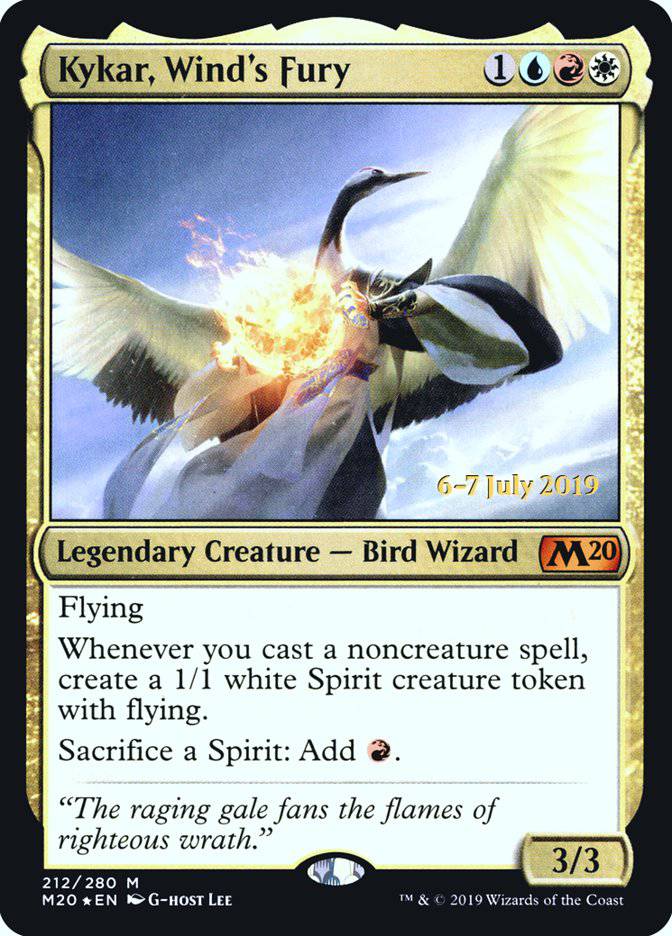 Kykar, Wind's Fury  [Core Set 2020 Prerelease Promos] - Destination Retro