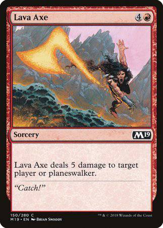 Lava Axe [Core Set 2019] - Destination Retro