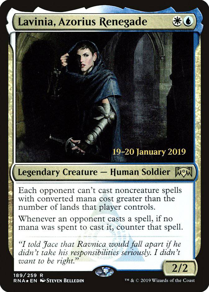 Lavinia, Azorius Renegade [Ravnica Allegiance Prerelease Promos] - Destination Retro