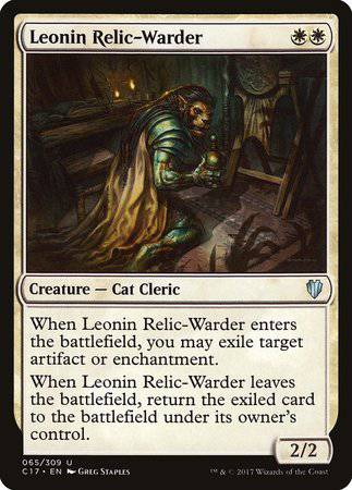 Leonin Relic-Warder [Commander 2017] - Destination Retro