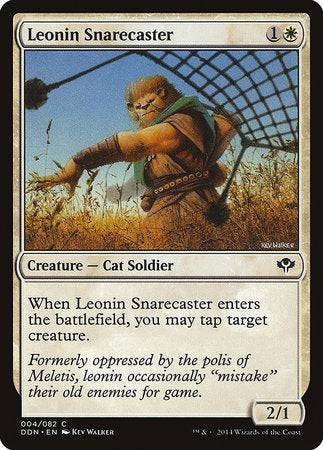 Leonin Snarecaster [Duel Decks: Speed vs. Cunning] - Destination Retro