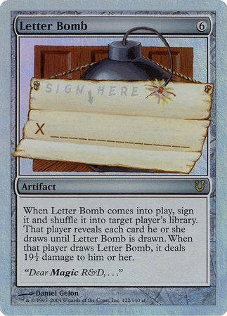 Letter Bomb (Alternate Foil) [Unhinged] - Destination Retro