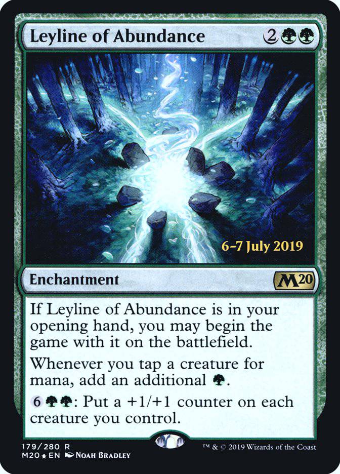 Leyline of Abundance  [Core Set 2020 Prerelease Promos] - Destination Retro