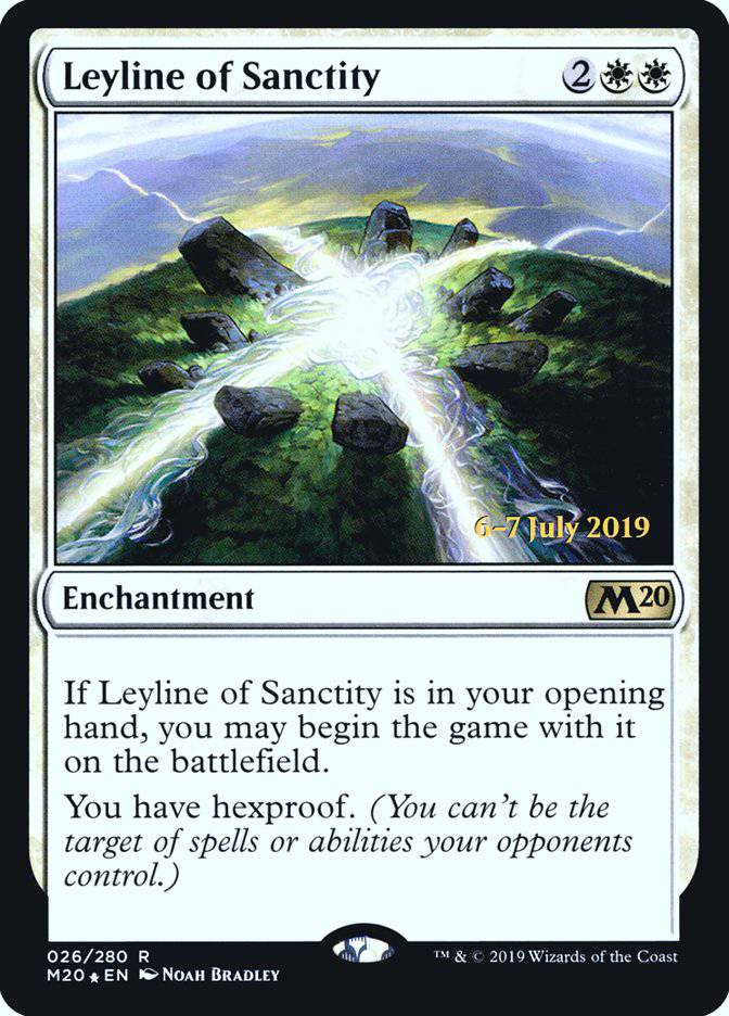Leyline of Sanctity  [Core Set 2020 Prerelease Promos] - Destination Retro