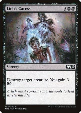 Lich's Caress [Core Set 2019] - Destination Retro