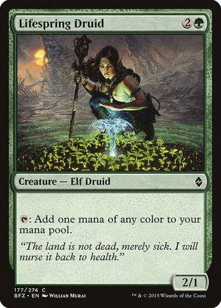 Lifespring Druid [Battle for Zendikar] - Destination Retro