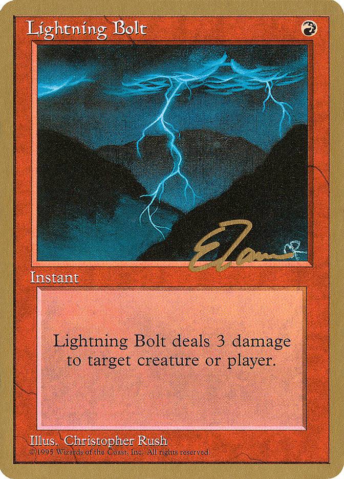 Lightning Bolt (Eric Tam) [Pro Tour Collector Set] - Destination Retro