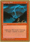 Lightning Bolt (George Baxter) [Pro Tour Collector Set] - Destination Retro
