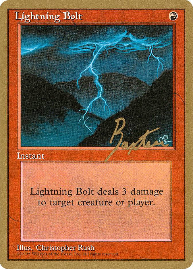 Lightning Bolt (George Baxter) [Pro Tour Collector Set] - Destination Retro