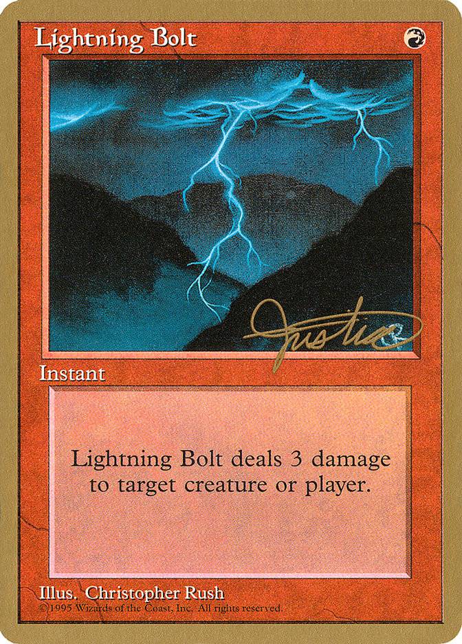 Lightning Bolt (Mark Justice) [Pro Tour Collector Set] - Destination Retro