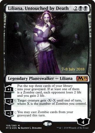 Liliana, Untouched by Death [Core Set 2019 Promos] - Destination Retro