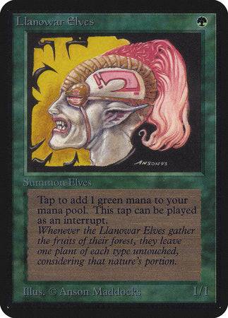 Llanowar Elves [Limited Edition Alpha] - Destination Retro