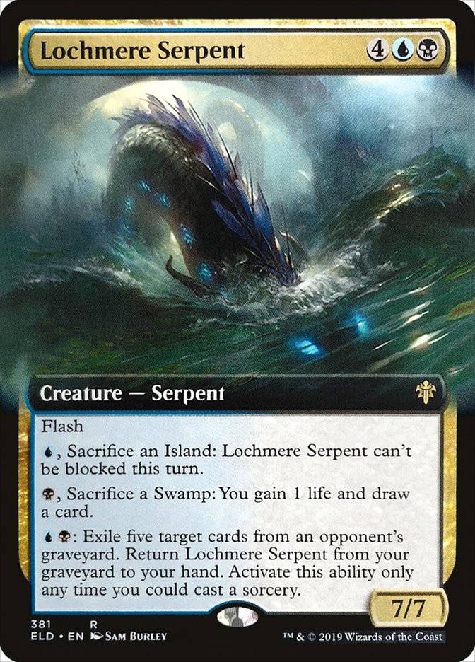 Lochmere Serpent (Extended Art) [Throne of Eldraine] - Destination Retro
