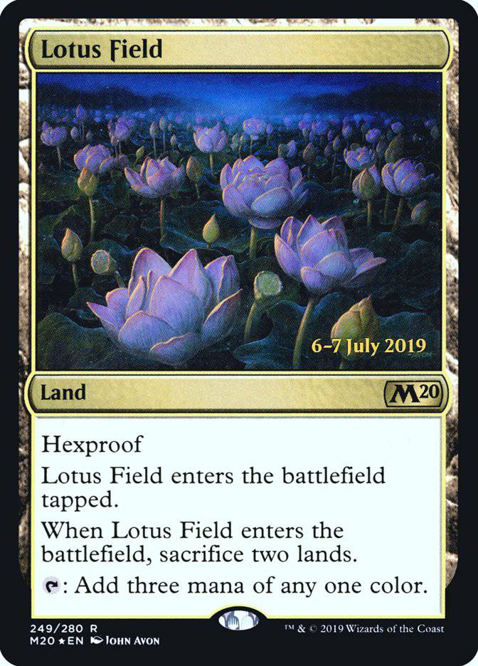 Lotus Field  [Core Set 2020 Prerelease Promos] - Destination Retro