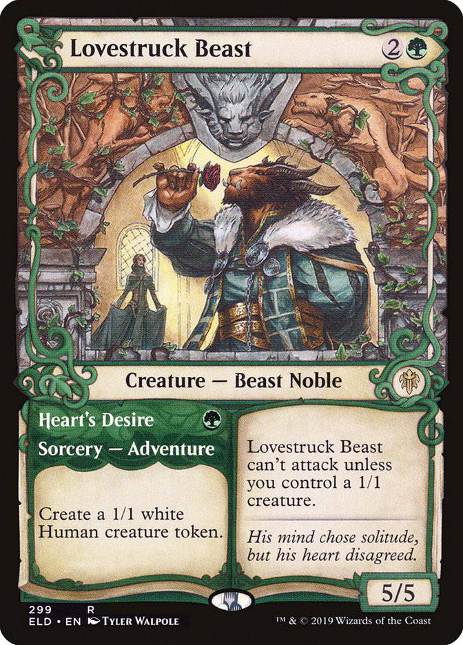 Lovestruck Beast // Heart's Desire (Showcase) [Throne of Eldraine] - Destination Retro