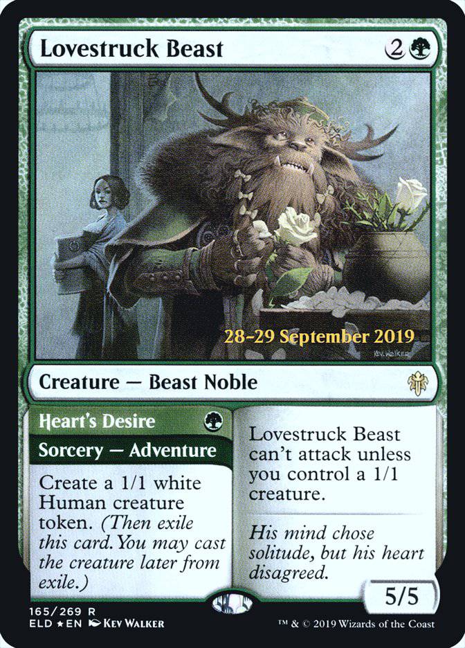 Lovestruck Beast // Heart's Desire  [Throne of Eldraine Prerelease Promos] - Destination Retro