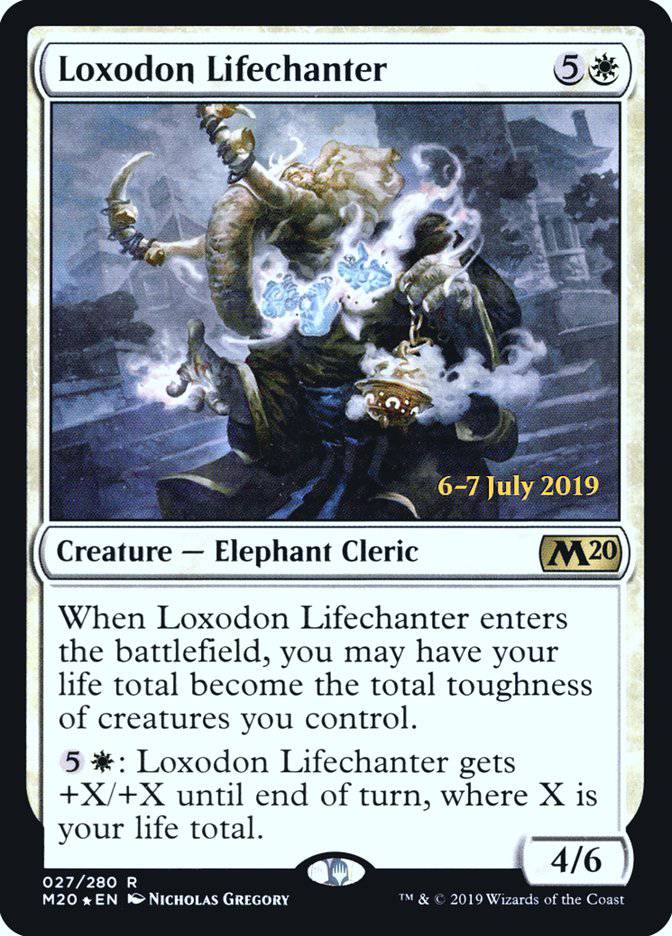 Loxodon Lifechanter  [Core Set 2020 Prerelease Promos] - Destination Retro