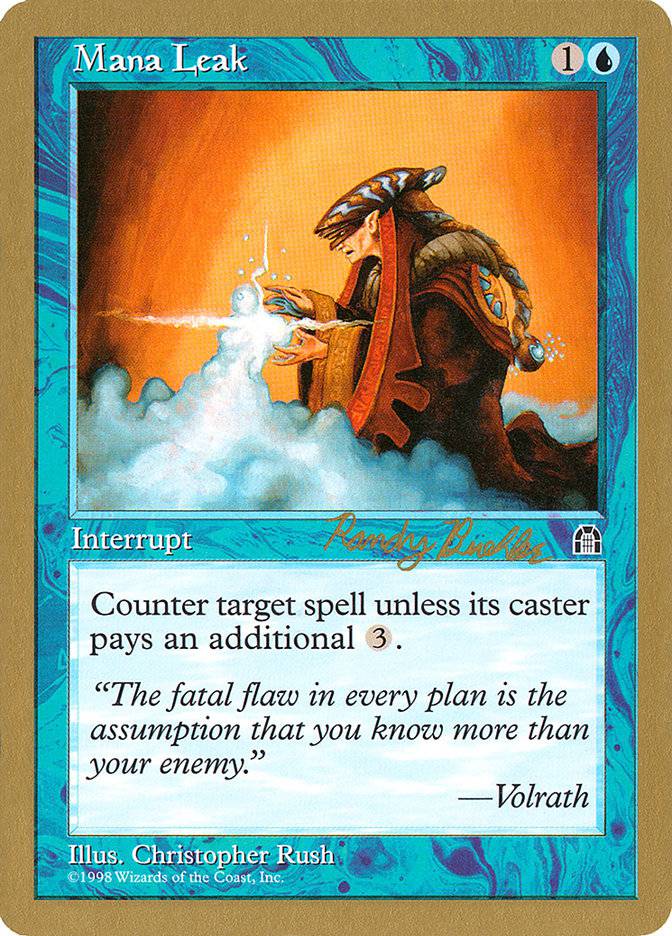 Mana Leak (Randy Buehler) [World Championship Decks 1998] - Destination Retro