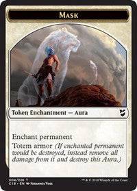 Mask // Horror Double-sided Token [Commander 2018 Tokens] - Destination Retro