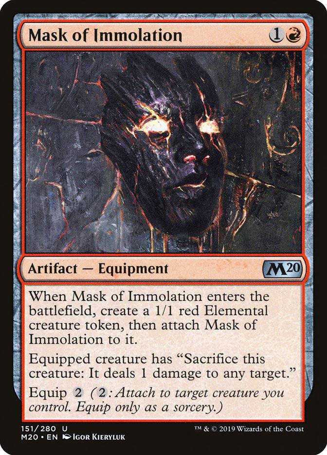 Mask of Immolation [Core Set 2020] - Destination Retro