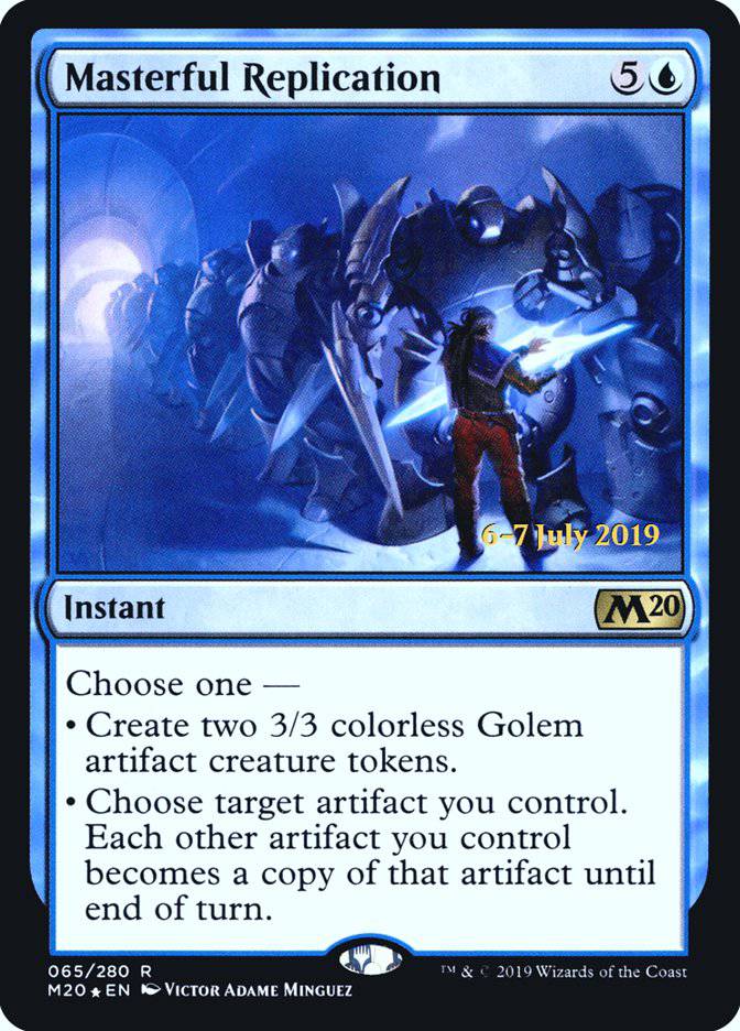 Masterful Replication  [Core Set 2020 Prerelease Promos] - Destination Retro