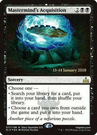 Mastermind's Acquisition [Rivals of Ixalan Promos] - Destination Retro