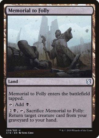 Memorial to Folly [Commander 2019] - Destination Retro